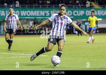 Keilyn Chavarria aus Costa Rica beim Spiel Costa Rica gegen Brasilien am 16. August 2022. (Foto: Martín Fonsec Stockfoto