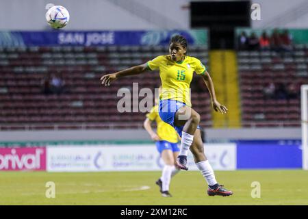 Kaylaine Assis (Brasilien) beim Spiel Costa Rica gegen Brasilien am 16. August 2022 beim FIFA U-20-Frauen-Weltmeisterschaft Costa Rica. (Foto: Martín Fonseca/Lati Stockfoto