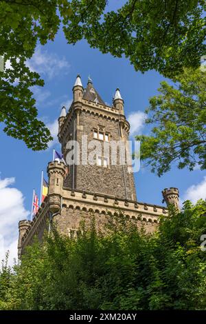 Der Wilhelmsturm, benannt nach Prinz Wilhelm I. von Orange, ist das heutige Wahrzeichen der Stadt Dillenburg, Hessen, Deutschland, Europa Stockfoto