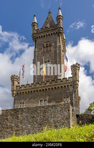 Der Wilhelmsturm, benannt nach Prinz Wilhelm I. von Orange, ist das heutige Wahrzeichen der Stadt Dillenburg, Hessen, Deutschland, Europa Stockfoto