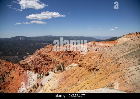 Große Treppe zu den Pink Cliffs, Cedar Breaks National Monument, Utah, USA Stockfoto