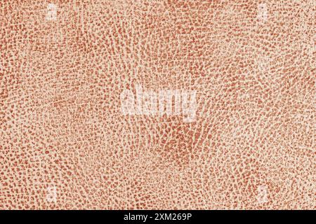 Orangefarbener Jacquard-Stoff mit abstrakter Shabby-Textur in Nahaufnahme, Makro. Polsterung, dekorative Stoffstruktur für Vorhänge, Leinwand für Wohnkultur. Hintergrund Stockfoto