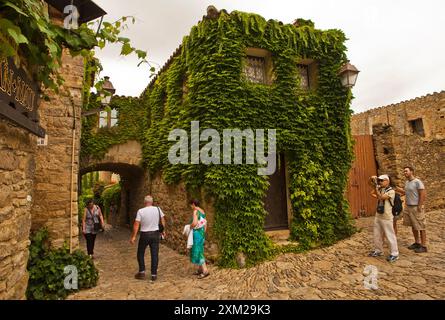 Costa Brava: Peratallada Stockfoto