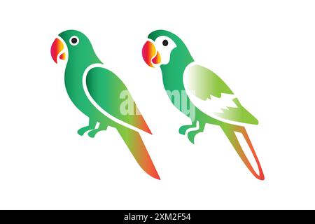 Papageienvektorbild Stock Vektor