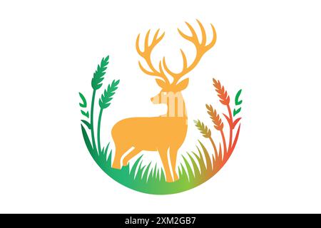Hirschvektorbild Stock Vektor