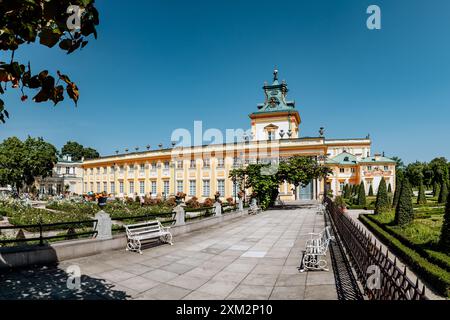 Museum des Palastes von König Jan III. In Wilanów Stockfoto