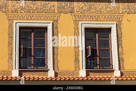 24. Juli 2024 Lublin Polen. Foto von der Reise. Stadtarchitektur Stockfoto