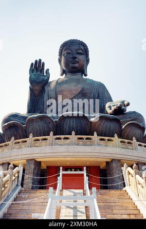 Tian Tan Buddha in Hongkong Stockfoto
