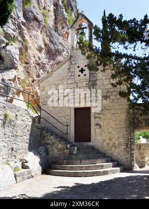 Die Kirche St. Jerome im Marjan Forest Park Split Dalmatien Kroatien Stockfoto