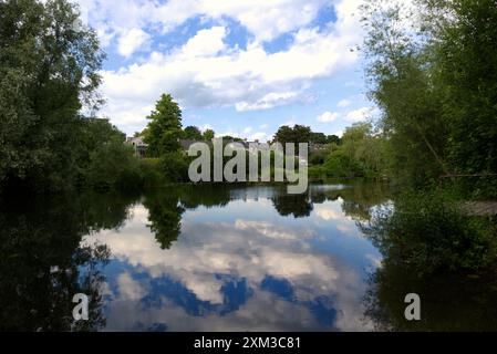 Fluss Nore vom Canal Walk Stockfoto