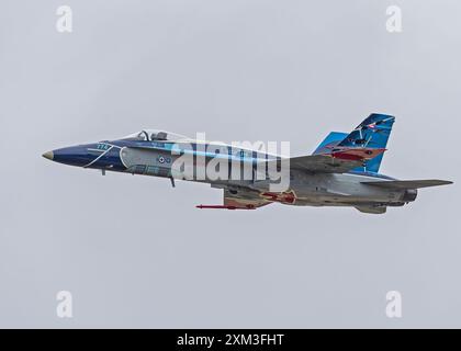 Royal Canadian Air Force - McDonnell Douglas F-18 Hornet, während, The Royal International Air Tattoo, RAF Fairford, Cirencester, Großbritannien, 20. Juli 2024 Stockfoto