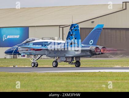 Royal Canadian Air Force - McDonnell Douglas F-18 Hornet, während, The Royal International Air Tattoo, RAF Fairford, Cirencester, Großbritannien, 20. Juli 2024 Stockfoto