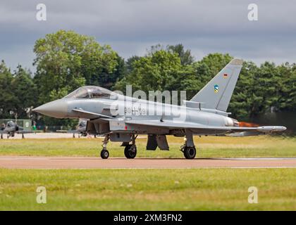 Deutsche Luftwaffe Eurofighter Typhoon, Royal International Air Tattoo 2024 bei RAF Fairford, Cirencester, Großbritannien, 20. Juli 2024 Stockfoto