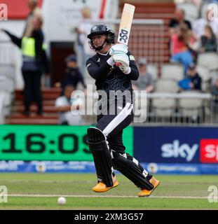 25. Juli 2024; Old Trafford Cricket Ground, Manchester, England; The Hundred Womens Cricket, Manchester Originals versus Welsh Fire; Sophie Ecclestone von Manchester Originals Stockfoto