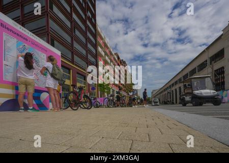 Paris, Frankreich. Juli 2024. Das Olympische Dorf während der Olympischen Spiele 2024 Paris, Frankreich - Donnerstag, 25. Juli 2024. Sport - (Foto: Spada/LaPresse) Credit: LaPresse/Alamy Live News Stockfoto