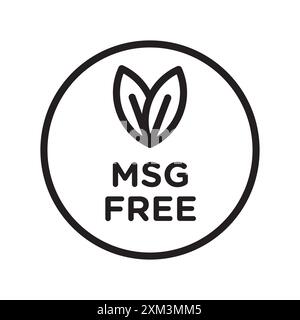 MSG Free Icon Black Line Art Vektor in schwarz-weiß Umrisse Set Collection Schild Stock Vektor