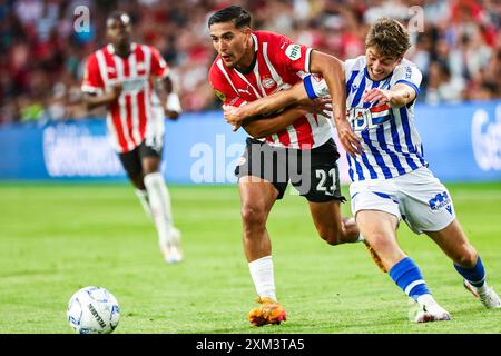 Eindhoven, Niederlande. Juli 2024. EINDHOVEN, 24.07.2024, Philips Stadium, Lichtstadderby Season 2024/2025, PSV - FC Eindhoven, PSV-Spieler Couhaib Driouech während des Spiels PSV - Eindhoven Credit: Pro Shots/Alamy Live News Stockfoto