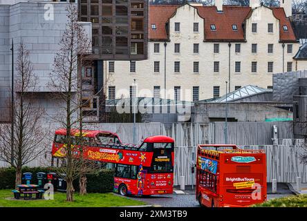 Queensberry House, alter Teil des schottischen Parlaments, Holyrood, Edinburgh, Schottland, Großbritannien Stockfoto