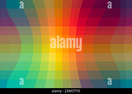 Bunt gestreifter Farbverlauf für Design, Banner, Poster, Stockfoto