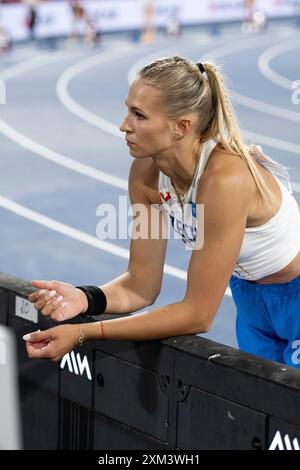 Amalie Svabikova (Tschechien), Stabhochsprung-Frauen-Finale bei den Leichtathletik-Europameisterschaften Roma 2024, Olympiastadion, Rom, Italien Stockfoto