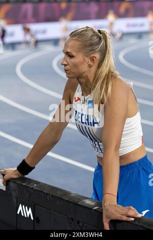 Amalie Svabikova (Tschechien), Stabhochsprung-Frauen-Finale bei den Leichtathletik-Europameisterschaften Roma 2024, Olympiastadion, Rom, Italien Stockfoto