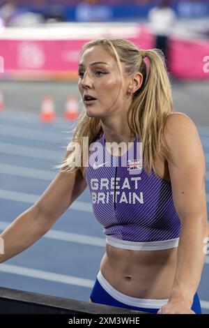 Molly Caudery (Großbritannien & N.I.), Bronzemedaille des Stabgewölbes der Frauen bei den Leichtathletik-Europameisterschaften Roma 2024, Olympiastadion, Rom, Italien Stockfoto