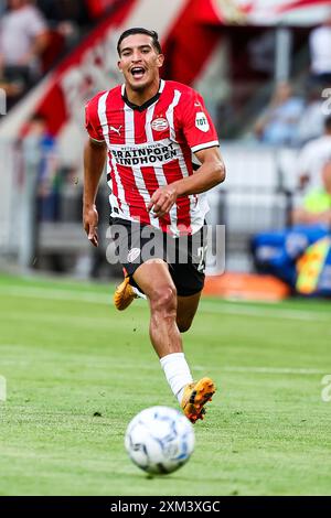 Eindhoven, Niederlande. Juli 2024. EINDHOVEN, 24.07.2024, Philips Stadium, Lichtstadderby Season 2024/2025, PSV - FC Eindhoven, PSV-Spieler Couhaib Driouech während des Spiels PSV - Eindhoven Credit: Pro Shots/Alamy Live News Stockfoto