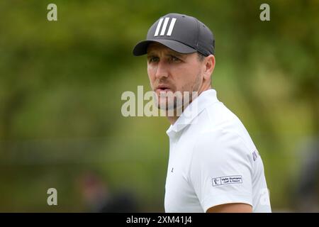 Juli 2024; JCB Golf & amp; Country Club, Rocester, Uttoxeter, England; LIV UK Golf League, Pro-am Day; England Cricketspieler Liam Livingstone am Donnerstag Pro-am Stockfoto