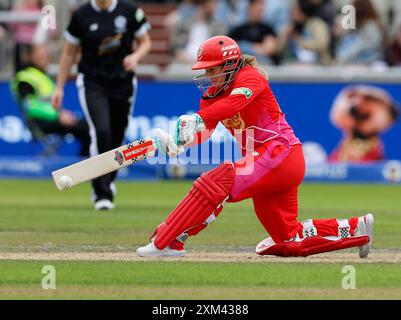 25. Juli 2024; Old Trafford Cricket Ground, Manchester, England; The Hundred Womens Cricket, Manchester Originals versus Welsh Fire; Tammy Beaumont von Welsh Fire Stockfoto