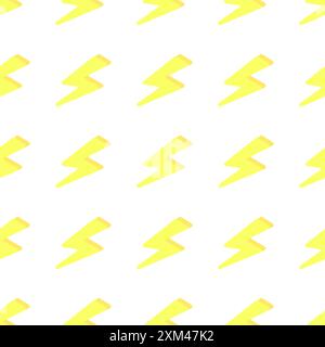 Blitznahtloser Vektorhintergrund. Blitzvektorsymbol. Blitzschneller, endloser Hintergrundvektor. Vektorabbildung. Stock Vektor