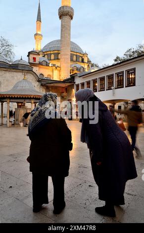 Eyup Sultan Friedhöfe (Osmanisch) in Istanbul, Türkei Stockfoto