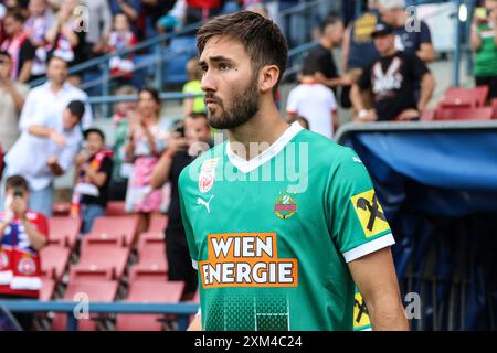 Krakau, Polen. Juli 2024. Fußball 2024/2025 UEFA Europa League zweite Qualifikationsrunde Wisla Krakow gegen SK Rapid Wien op: Dion Beljo Credit: Konrad Swierad/Alamy Live News Stockfoto