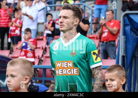 Krakau, Polen. Juli 2024. Fußball 2024/2025 UEFA Europa League zweite Qualifikationsrunde Wisla Krakow gegen SK Rapid Wien op: Bendeguz Bolla Credit: Konrad Swierad/Alamy Live News Stockfoto