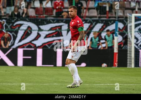 Krakau, Polen. Juli 2024. Fußball 2024/2025 UEFA Europa League zweite Qualifikationsrunde Wisla Krakow gegen SK Rapid Wien op: Alan Uryga Credit: Konrad Swierad/Alamy Live News Stockfoto