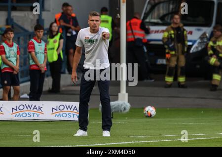 Krakau, Polen. Juli 2024. Fußball 2024/2025 UEFA Europa League zweite Qualifikationsrunde Wisla Krakow gegen SK Rapid Wien op: Robert Klauss (Trainer) Credit: Konrad Swierad/Alamy Live News Stockfoto