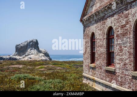 Piedras Blancas Lichtstation Hervorragendes Naturgebiet Stockfoto