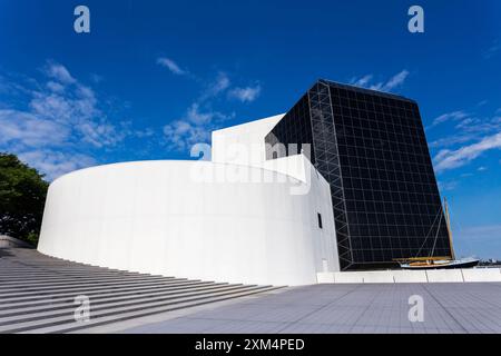 Boston, Massachusetts, USA – 17. August 2014: John F. Kennedy Presidential Library and Museum in Boston, Massachusetts, USA. Stockfoto