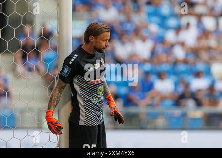 Posen, Polen. Juli 2024. Michal Szromnik (Gornik Zabrze) wurde während des PKO BP Ekstraklasa Spiels zwischen den Teams Lech Posen und Gornik Zabrze im Enea Stadion gesehen. Lech Poznan vs Gornik Zabrze (Endpunktzahl 2:0) (Foto: Maciej Rogowski/SOPA Images/SIPA USA) Credit: SIPA USA/Alamy Live News Stockfoto