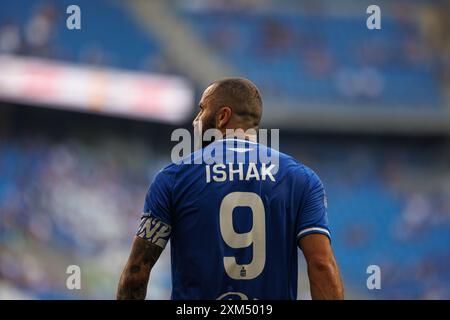 Posen, Polen. Juli 2024. Mikael Ishak (Lech Poznan) wurde während des PKO BP Ekstraklasa Spiels zwischen den Teams Lech Poznan und Gornik Zabrze im Enea Stadion gesehen. Lech Poznan vs Gornik Zabrze (Endpunktzahl 2:0) (Foto: Maciej Rogowski/SOPA Images/SIPA USA) Credit: SIPA USA/Alamy Live News Stockfoto