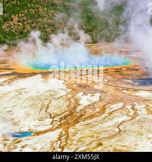 Grand prismatische Frühling im Yellowstone-Nationalpark, wyoming Stockfoto