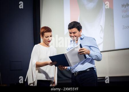 Bild eines Porträts von Thomas Piketty, der sich auf eine Konferenz in belgrad, Serbien, vorbereitet. Thomas Piketty ist ein französischer Ökonom und Professor Stockfoto