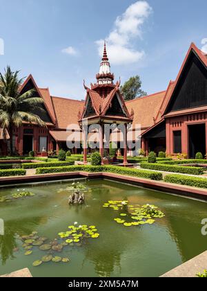 Außenansicht des Nationalmuseums von Kambodscha, Phnom Penh, Kambodscha. Stockfoto