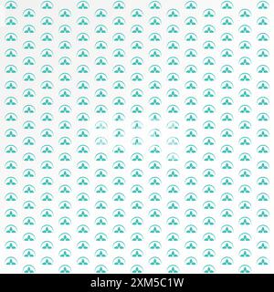 Logo-Design Grafikkonzept abstrakt kreativ Premium-Vektor-Stock einzigartiges Muster drei Blätter Textil-Ornament-Mosaik. Verwandt mit der Natur des Batikstammes Stock Vektor