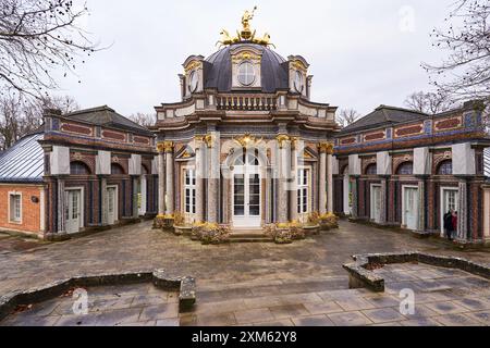 Neues Schloss im Hofgarten in Bayreuth Stockfoto