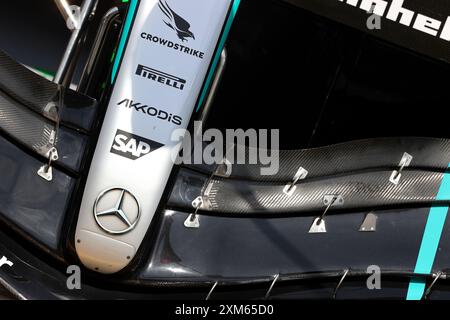 Belgien. Juli 2024. Rennstrecke von Spa-Francorchamps MERCEDES Nose (Philippe Nanchino/SPP) Credit: SPP Sport Pressefoto. /Alamy Live News Stockfoto