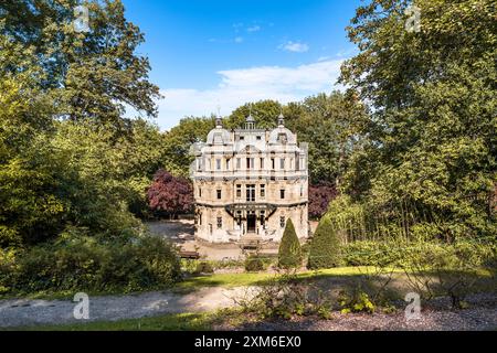 Außenansicht des Chateau de Monte-Cristo (Schloss von Montecristo), des französischen Schriftstellers Alexandre Dumas, Le Port-Marly, in der Nähe von Paris, Frankreich Stockfoto