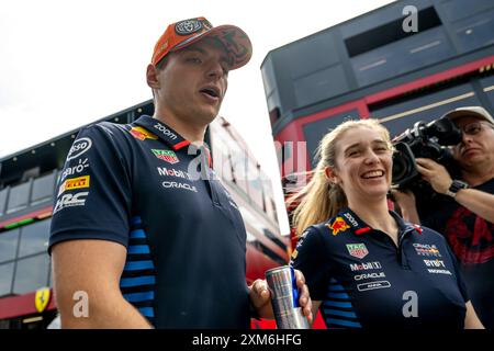 Stavelot, Belgien, 25. Juli 2024, Max Verstappen, aus den Niederlanden, tritt für Red Bull Racing an. Der Aufstand, Runde 14 der Formel-1-Meisterschaft 2024. Quelle: Michael Potts/Alamy Live News Stockfoto