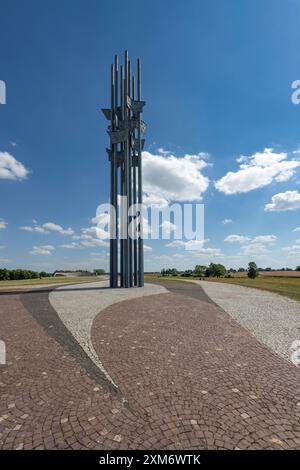 Gedenkstätte für Polnisch-litauische Truppen gewinnen den Deutschen Ritterorden Stockfoto