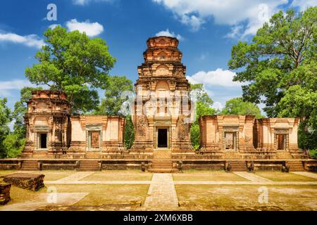 Der Prasat Kravan-Tempel ist ein Khmer-Denkmal in Angkor Wat, Kambodscha Stockfoto