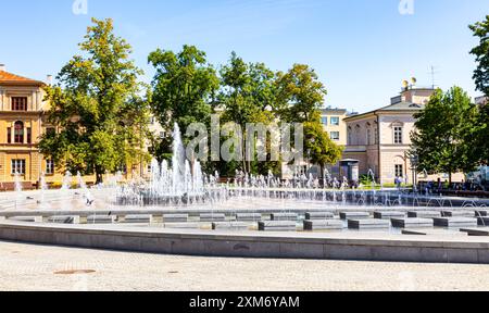 24. Juli 2024 Lublin Polen. Foto von der Reise. Stadtarchitektur Stockfoto